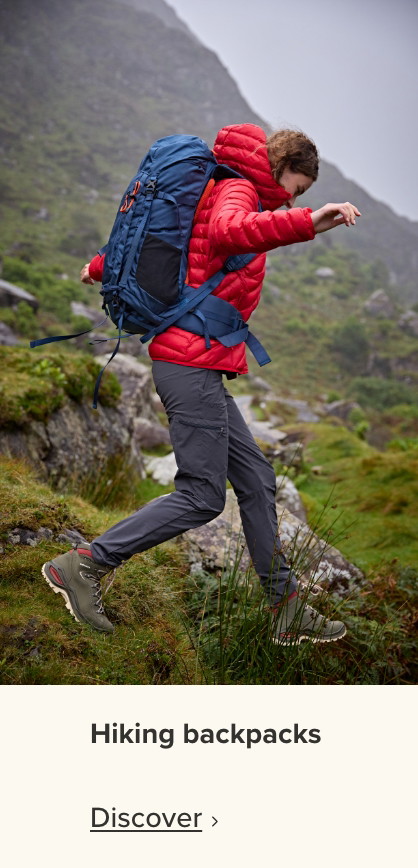Climber wearing Rab gear