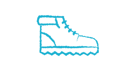 Asics shoe icon drawing