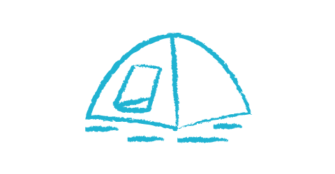 tent icon drawing